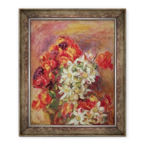 Tablou inramat - Pierre Auguste Renoir - Fleurs, 50 x 60 cm