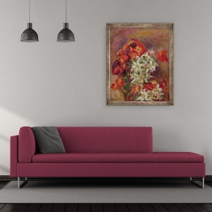 Tablou inramat - Pierre Auguste Renoir - Fleurs, 50 x 60 cm - Img 2