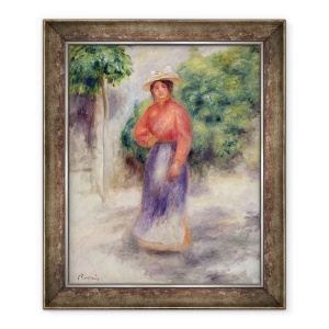 Tablou inramat - Pierre Auguste Renoir - Gabrielle in gradina, 50 x 60 cm