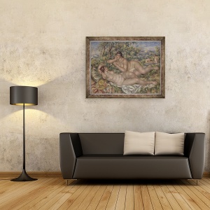 Tablou inramat - Pierre Auguste Renoir - La scaldat II, 70 x 90 cm - Img 2
