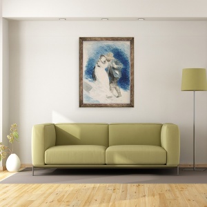 Tablou inramat - Pierre Auguste Renoir - M. Jules Le Coeur si dra. Clemence Trehot, 60 x 80 cm - Img 3