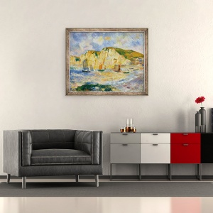 Tablou inramat - Pierre Auguste Renoir - Mare si stanci, 50 x 60 cm - Img 2