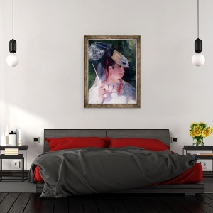 Tablou inramat - Pierre Auguste Renoir - Portretul lui Lise, 60 x 80 cm - Img 3