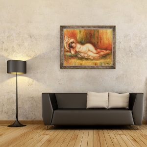 Tablou inramat - Pierre Auguste Renoir - Scaldator rabatabil, 70 x 90 cm - Img 2