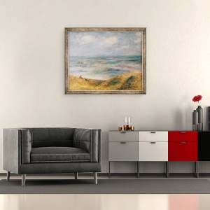Tablou inramat - Pierre Auguste Renoir - Vedere la mare, 50 x 60 cm - Img 2