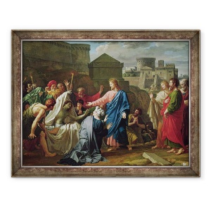 Tablou inramat - Pierre Bouillon - Isus invierea Fiului Vaduvei lui Naim, 70 x 90 cm