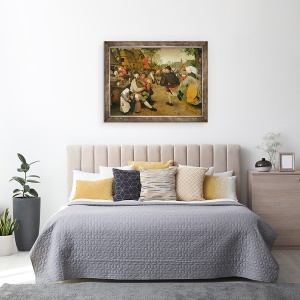 Tablou inramat - Pieter Bruegel the Elder - Dans taran, 60 x 80 cm - Img 3