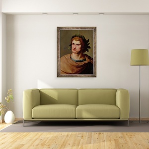 Tablou inramat - Pieter Fransz. de Grebber - imparatul Roman, 70 x 90 cm - Img 2