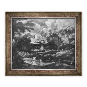 Tablou inramat - Pieter Mulier the Younger - Tobias si ingerul, 50 x 60 cm
