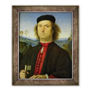 Tablou inramat - Pietro Perugino - Portret De Francesco delle Opere, 50 x 60 cm