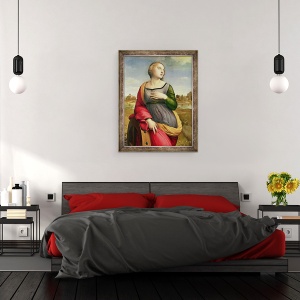 Tablou inramat - Raphael - Sfanta Ecaterina din Alexandria, 60 x 80 cm - Img 3