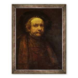 Tablou inramat - Rembrandt Harmensz van Rijn - Autoportret, 60 x 80 cm