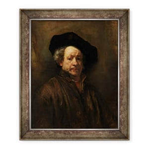 Tablou inramat - Rembrandt Harmensz van Rijn - Autoportret I, 50 x 60 cm