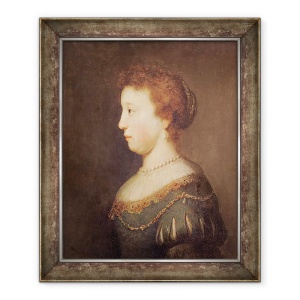 Tablou inramat - Rembrandt Harmensz van Rijn - Portret De O Femeie, 50 x 60 cm