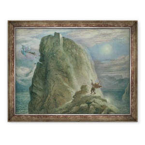 Tablou inramat - Richard Doyle - Casa Vrajitoarelor nr.2, 60 x 80 cm