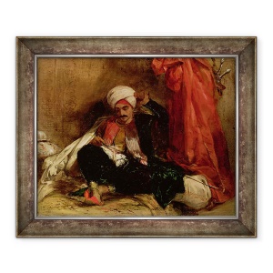 Tablou inramat - Richard Parkes Bonington - Un turc asezat, 50 x 60 cm