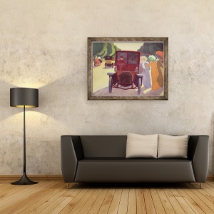 Tablou inramat - Roger de La Fresnaye - Drumul cu Acacias, 70 x 90 cm - Img 2