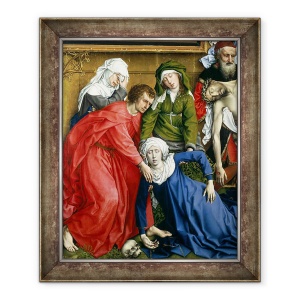 Tablou inramat - Rogier van der Weyden - Coborarea de pe cruce, 70 x 85 cm
