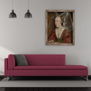Tablou inramat - Rogier van der Weyden - Portret De Isabella De Portugalia, 50 x 60 cm - Img 2