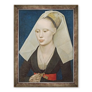 Tablou inramat - Rogier van der Weyden - Portretul unei doamne I, 60 x 80 cm