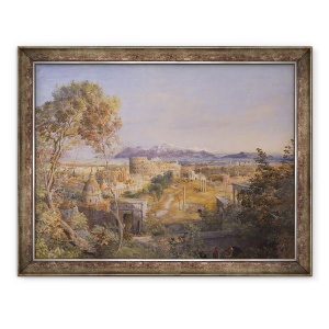 Tablou inramat - Samuel Palmer - O vedere a Romei Antice, 70 x 90 cm