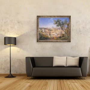 Tablou inramat - Samuel Palmer - O vedere a Romei Moderne in timpul carnavalului, 60 x 80 cm - Img 3
