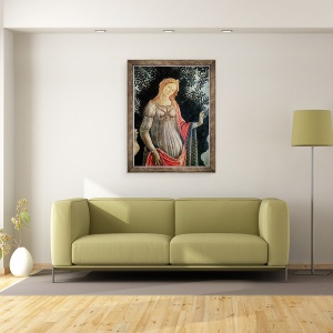 Tablou inramat - Sandro Botticelli - Primavera, detaliu al lui Venus, 70 x 90 cm - Img 2