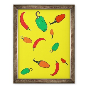 Tablou inramat - Sarah Thompson-Engels - Chillies 2012, 70 x 90 cm