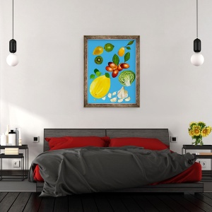 Tablou inramat - Sarah Thompson-Engels - Fructe & legume 2020, 70 x 90 cm - Img 3