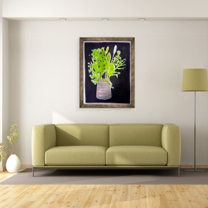 Tablou inramat - Sarah Thompson-Engels - Frunze de alge, 60 x 80 cm - Img 2