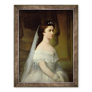 Tablou inramat - Scoala austriaca - Elisabeta de Bavaria 1837-98, 70 x 90 cm