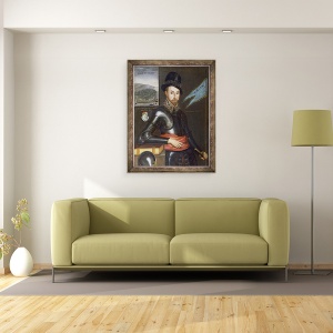 Tablou inramat - scoala engleza - Portret De Peregrine Bertie, 70 x 90 cm - Img 2