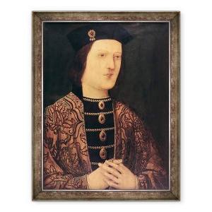 Tablou inramat - scoala engleza - Portret De Regele Edward al IV-lea al Angliei, 70 x 90 cm