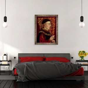 Tablou inramat - scoala engleza - Portretul lui Henric V 1387-1422 ulei pe panou, 60 x 80 cm - Img 3