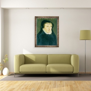 Tablou inramat - Scoala franceza - Caterina de Medici, 70 x 90 cm - Img 2