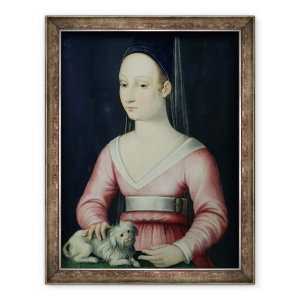 Tablou inramat - Scoala franceza - Portret De Agnes Sorel, 70 x 90 cm