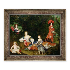 Tablou inramat - Scoala Franceza - Portretul lui Francoise-Athenais de Rochechouart-Mortemart 1641-1707 Marchiza de Montespan, 70 x 85 cm