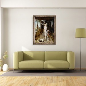 Tablou inramat - Scoala germana - Farmecul dragostei, 70 x 90 cm - Img 2