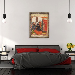 Tablou inramat - Scoala Islamica - F.111 O consultatie medicala, 60 x 80 cm - Img 3