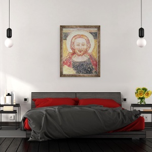 Tablou inramat - Scoala Italiana - Capul lui Hristos, 60 x 80 cm - Img 3