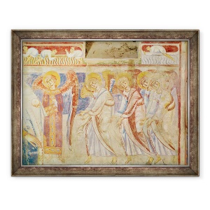 Tablou inramat - Scoala Italiana - Detaliu al Judecatii de Apoi, 70 x 90 cm