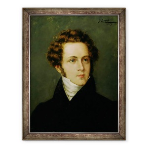 Tablou inramat - Scoala Italiana - Portret De Vincenzo Bellini, 70 x 90 cm