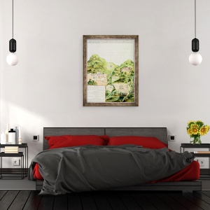 Tablou inramat - Scoala Mexicana - Planul minelor din Oaxaca, Mexic, 60 x 80 cm - Img 3