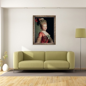 Tablou inramat - Scoala Rusa - Portretul Mariei Fyodorovna 1759-1828, 70 x 90 cm - Img 2