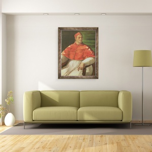 Tablou inramat - Sebastiano del Piombo - Papa Clement VII 1478-1534 c.1526, 70 x 90 cm - Img 2