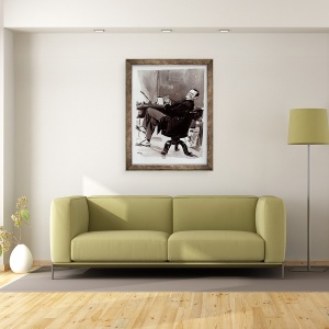 Tablou inramat - Sem - Georges Courteline 1858-1929 g/c pe hartie, 60 x 80 cm - Img 3