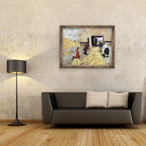 Tablou inramat - Sergei Arsenevich Vinogradov - Etaj treierat, 70 x 90 cm - Img 2