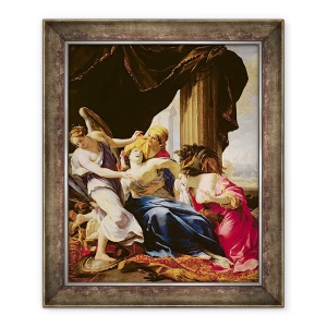 Tablou inramat - Simon Vouet - Moartea lui Dido, 50 x 60 cm
