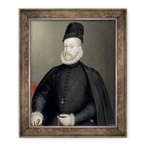Tablou inramat - Sofonisba Anguissola - Filip al II-lea, 50 x 60 cm