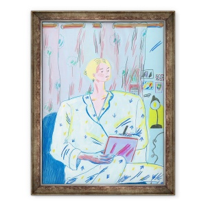 Tablou inramat - Sol Jeong - Elaine in Pijama, 70 x 90 cm